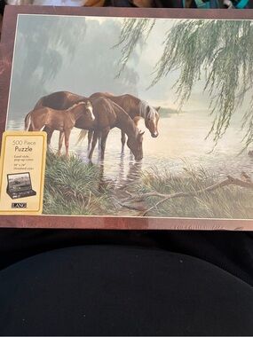 Lang Brown Horses 500-Piece Puzzle